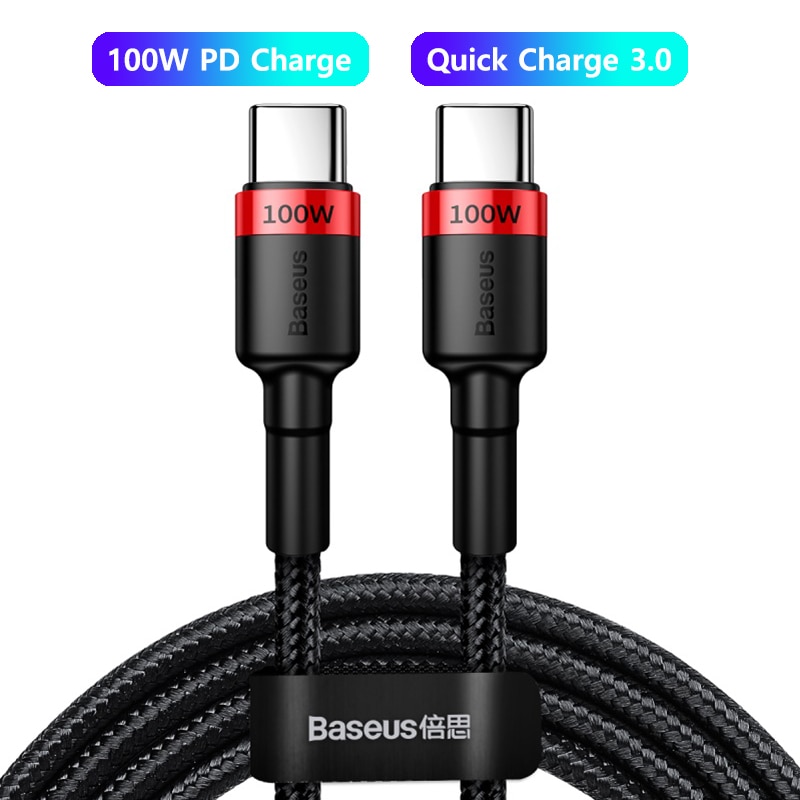 100W USB-C To USB-C Cable USB Type C PD Fast Charging Cable 5A USB C Cable for Fast Charger 10