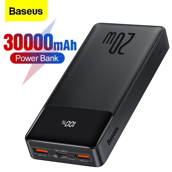 30000mAh Power Bank Portable Charger PD Supported External Battery 30000 mAh Fast Charging Powerbank 1