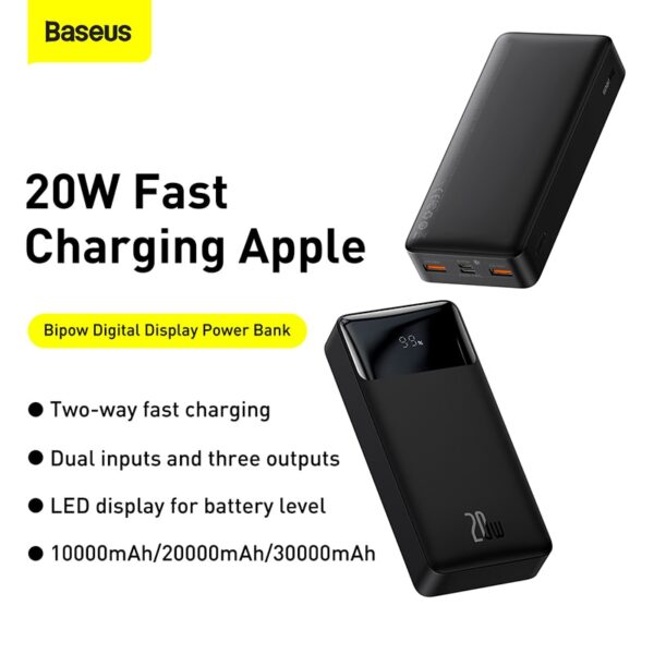 30000mAh Power Bank Portable Charger PD Supported External Battery 30000 mAh Fast Charging Powerbank 2