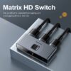 HDMI Switcher Male-Male 4K HD HDMI-Compatible Matrix Switch Adapter 5