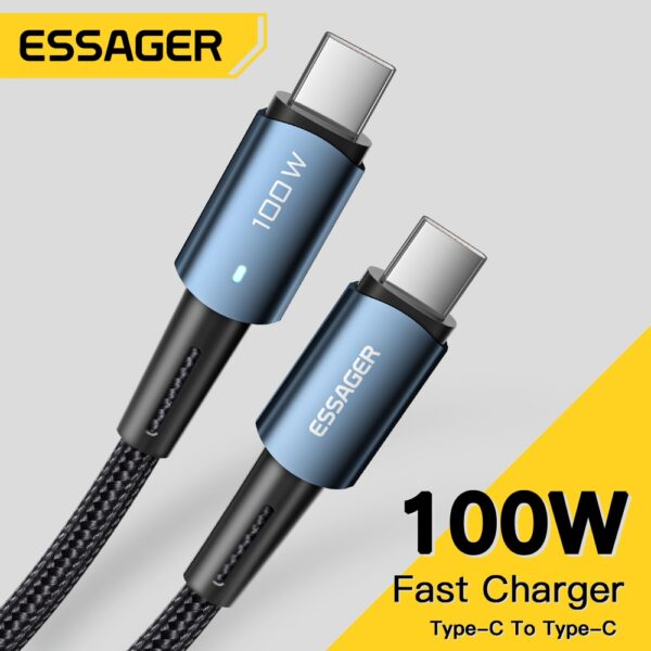 USB C To Type C Cable PD 100W 1M Fast Mobile Phone Charging Cord 1