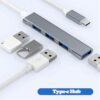 USB 3.0 Hub 4 Port High Speed Type c Splitter 5Gbps For PC and Laptops 4