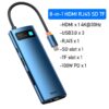 Blue 8-in-1 HDMI SD