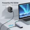 USB C Docking Station 4K 60Hz Type C to HDMI 2.0 RJ45 PD 100W Adapter For Mac PC & Laptops 5