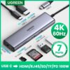 USB C Docking Station 4K 60Hz Type C to HDMI 2.0 RJ45 PD 100W Adapter For Mac PC & Laptops 1